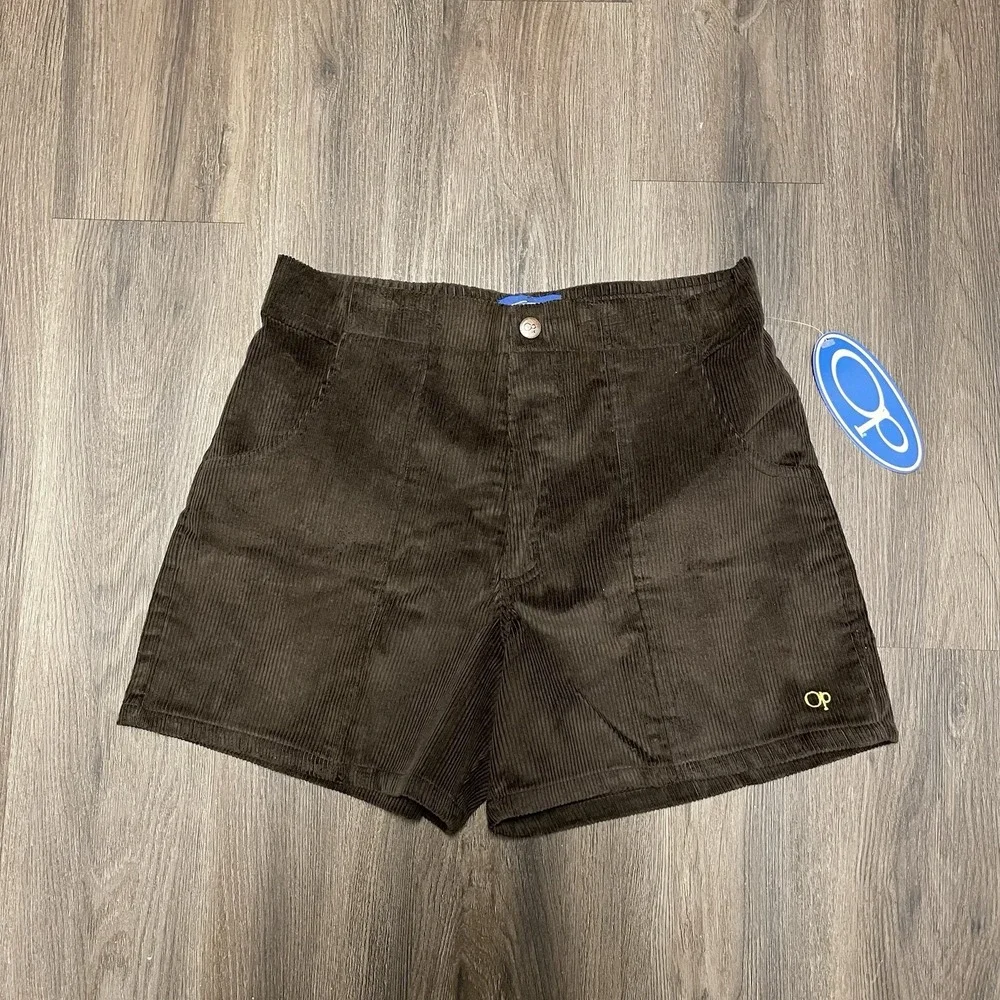 Vintage Pacific Ocean Brown Corduroy OP Shorts Surf Skate Dogtown Adult 34 NWT